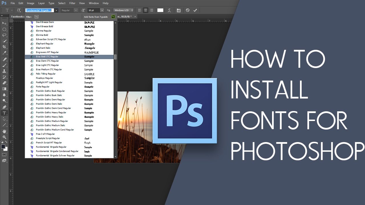 download new fonts for photoshop mac